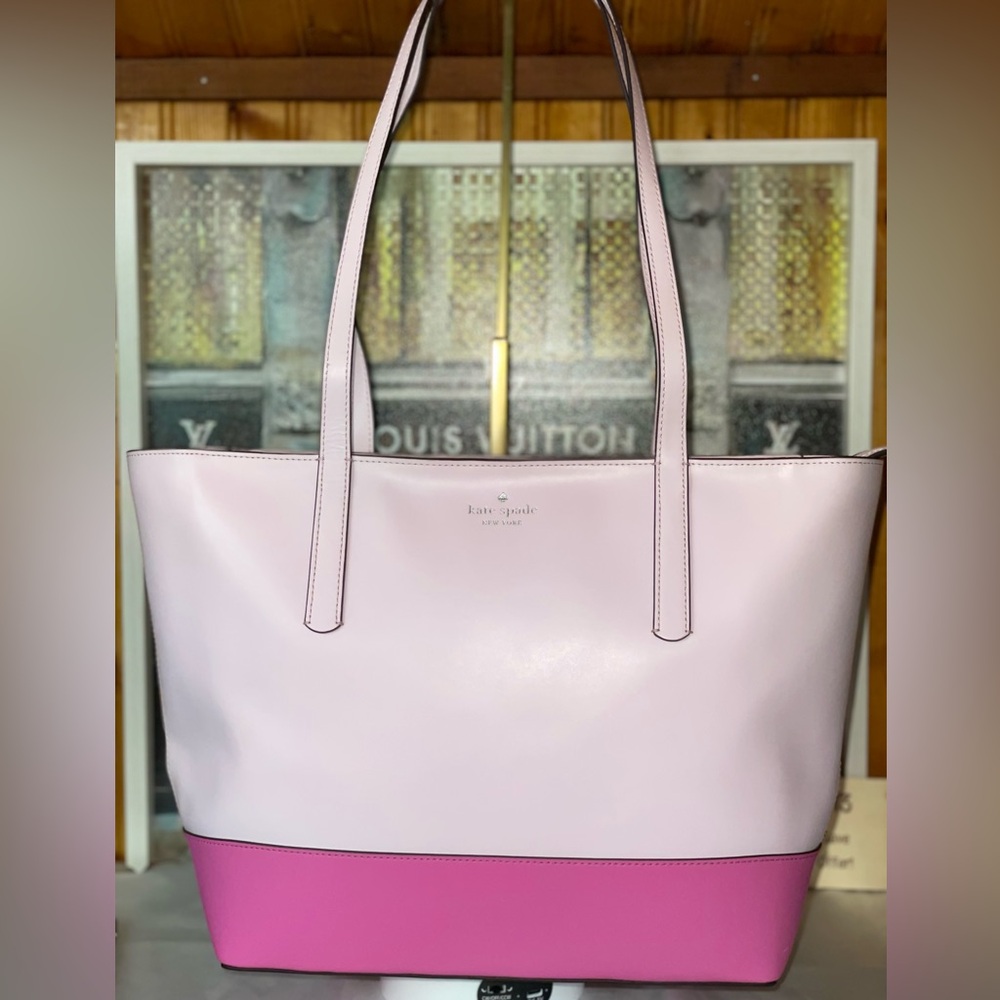 Kate Spade NWT Briel Large Pink Smooth Leather Tote